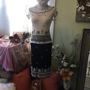 Vintage custom hand embroidered top